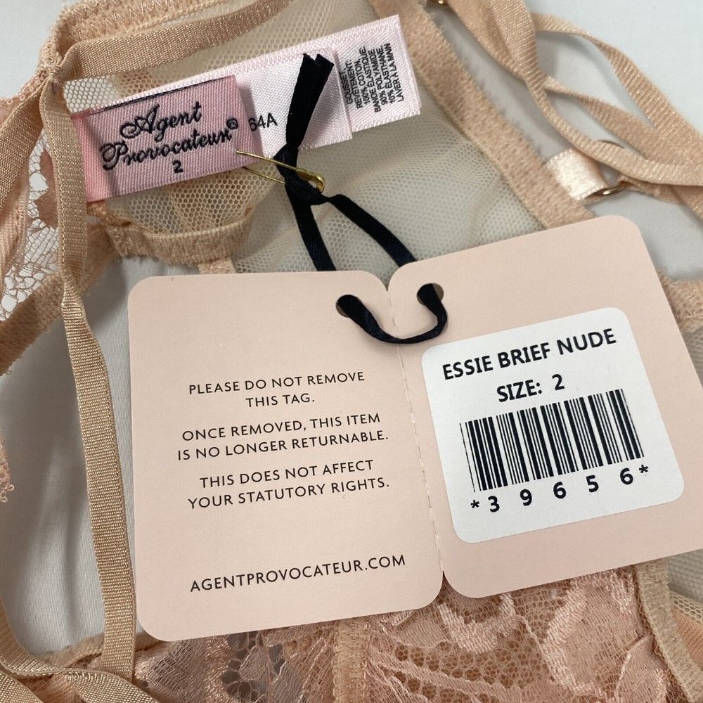 Agent Provocateur Essie Nude 2-piece Set: Bra 34DD/ Brief AP2 Small - Picture 15 of 15